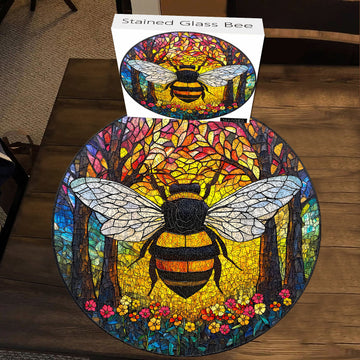 Buntglas Bienensäge Puzzle 1000 Stücke